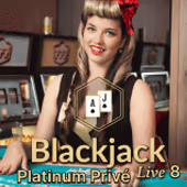 Platinum Privé Blackjack 8 Evolution game cover
