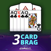3 Card Brag Playtech game cover