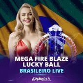 Mega Fire Blaze Lucky Ball Brasileiro Playtech game cover