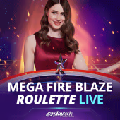 Mega Fire Blaze Roulette Live Playtech game cover