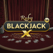 Blackjack X 14 - Ruby Pragmatic Play game cover