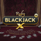 Blackjack X 15 - Ruby Pragmatic Play game cover