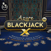 Blackjack X 16 - Azure Pragmatic Play game cover