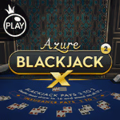 Blackjack X 2 - Azure Pragmatic Play game cover