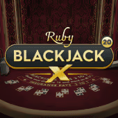 Blackjack X 20 - Ruby Pragmatic Play game cover
